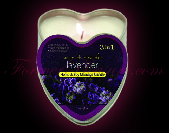 Earthly Body 3-in-1 Suntouched Hemp Candle - Lavender (4oz)